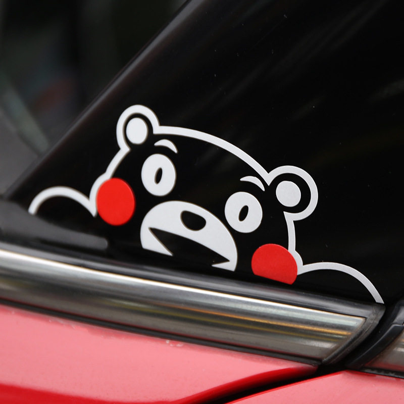 Bear Ben Bear Toy Car Sticker Cartoon Bear Dumb Bear Cute Car Stickers