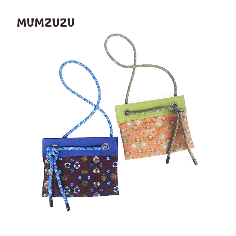 Mumzuzu Woven Jacquard Series Brocade Mobile Phone Bag Crossbody Bag