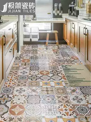Mediterranean tiles 600x600 kitchen powder room tile floor tiles balcony retro small flower tiles antique floor tiles
