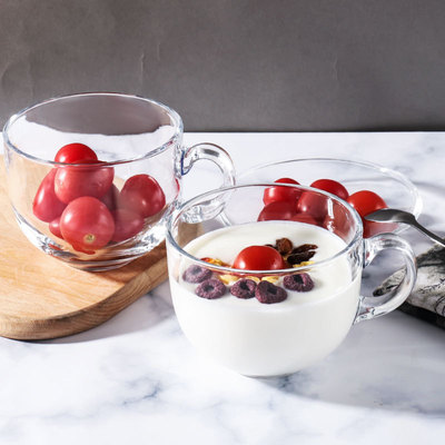 【星巴克同款】欧式牛奶玻璃早餐杯