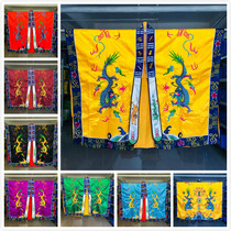 Embroidery gown satin fabric road robe Double Dragon clothes Taoist priest clothes Double Dragon pattern embroidery Taoist supplies