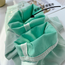 Green Dash Soft Jeans Woman Loose Straight Drum High Waist Summer Thin light color Spring autumn Coloured broadlegged pants