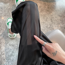 Sports pants Women Summer ultra-thin loose bunches Pants Air Conditioning Women Pants Slim Casual Wear Pants Thin Net Yarn Ice pants