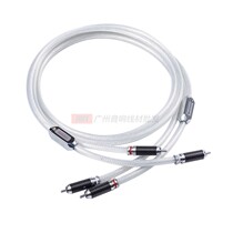 AUDIOMECA music beetle SW-1330 fever audio signal line single crystal copper silver plated rca double lotus flower line