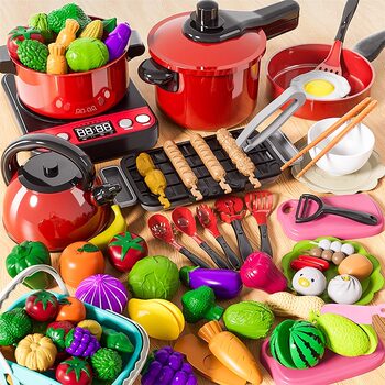 Monthly sales of 50,000+, simulation cooking and playing house cutting toy