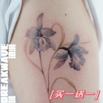 Breaking wave ordinary tattoo stickers hipster literary youth subculture ins Wind waterproof rose buy one get one free