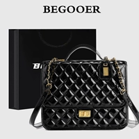 Патентная кожаная черная (подарочная сумка коллекции)