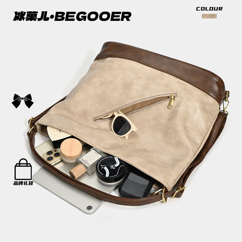 BEGOOER Retro Fashion Tote Bag for Women 2026 New Casual Shoulder Crossbody Bag Versatile Commuter Backpack - Thumbnail 5