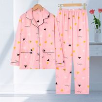 High-Grade plus fertilizer XL pajamas women long sleeve autumn fat mm loose ins Wind Autumn lunar November sub-service package