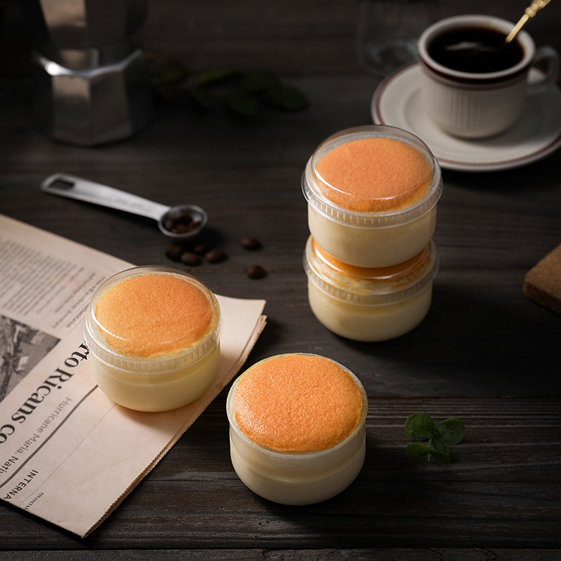 10 high temperature pudding cups Beakers Yogurt Ice cream cups Tiramisu Cheesecake Fat cups with lids