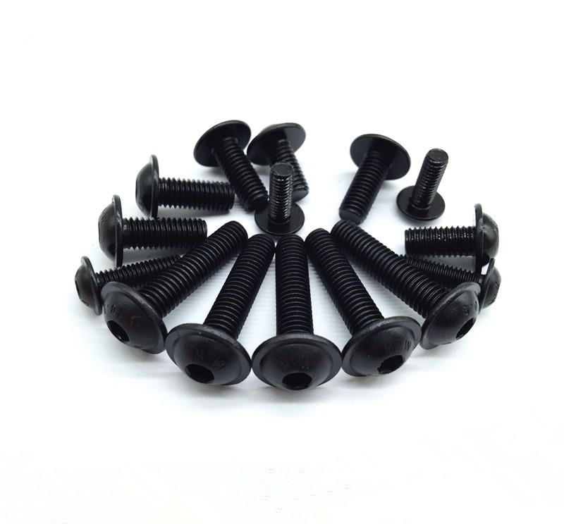 10 Class 9 large flat head with pad blackened round screw GB7380 2 hexagon with pad round cup M4M5M6M8M10