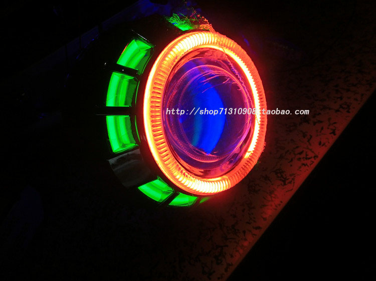 Fast Eagle Angel Eyes Xenon Đèn Devil Eyes Xenon Đèn phụ kiện xe máy Lens Sản phẩm mới đèn pha xe máy siêu sáng