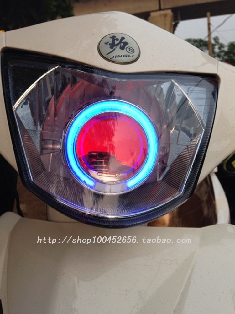 WISP Angel Eye Devil Eye Fuxi Xenon Light Motorcycle Lens Xenon Light Phụ kiện xe máy Fisheye Đèn pha đèn xe siêu sáng