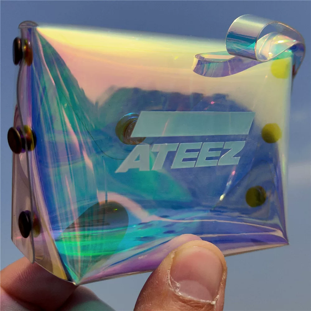 ATeez объединённый кожаный кошелёк для подростка Z лазерная ручка сумка косметика Джианглу Шан Їо Санг