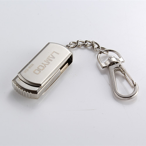 Blue Rain Silver Disc U Pan Stock Source 8GUSB With Body Disc Metal Swivel Gift Slip Rat Computer Accessories Promotional source