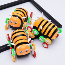 New electric toy car Bee car automatic flip childrens toy dump truck stall supply square hot sale