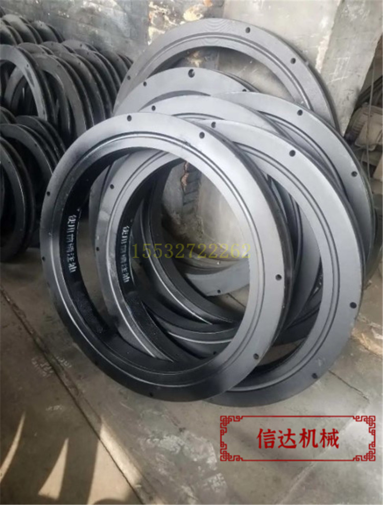 Spot sale traction flat tractor trailer full large trailer slewing bearing trailer turntable toothless small rotation