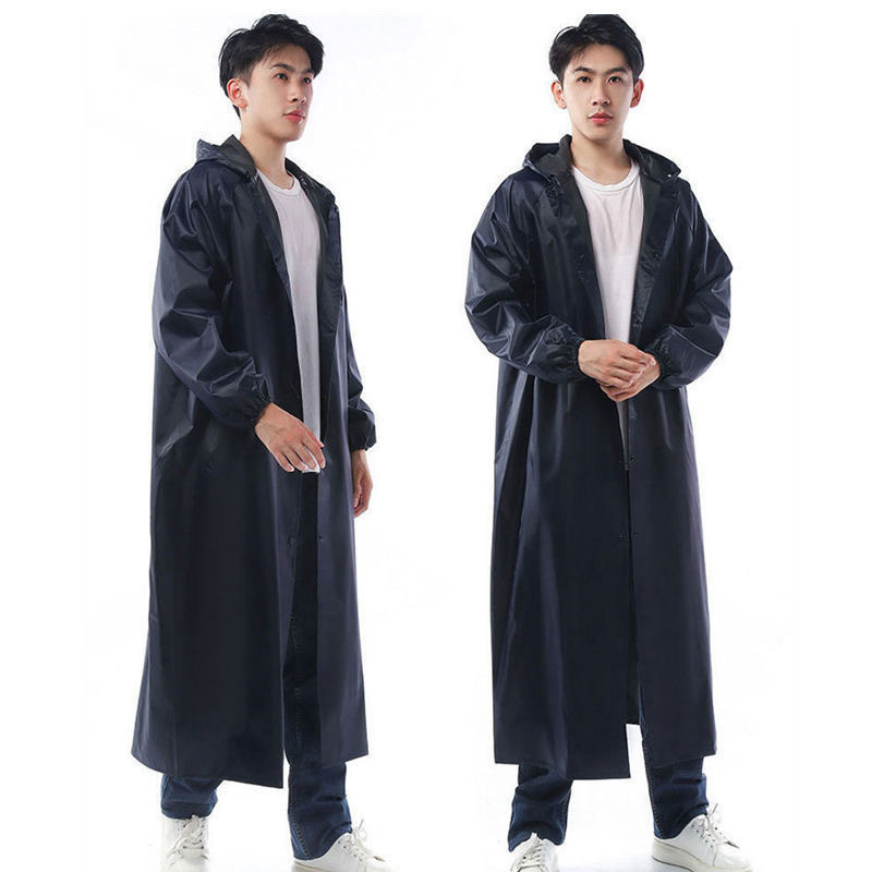 Raincoat for Adults, Long Rainproof One-Piece Raincoat, Full-Body Integrated Outdoor Hiking Poncho, Waterproof Workwear