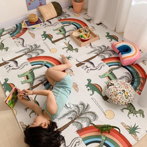 ins Nordic cartoon wind thickened children climbing floor mat coffee table mat parent-child Game Mat non-slip washable