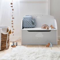 ins outlet method mono ~ Cloud silk print toy containing box Childrens toy containing cabinet can be used as a small stool