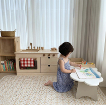 ins customized Korean carpet ground mat children crushed flowers ground mat game rug baby crawl cushion photography props