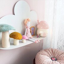 ins new Nordic wooden cloud shelf cloud clapboard decoration cloud shape wall decoration photography props