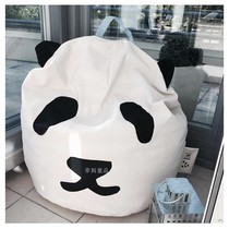ins new custom panda bean bag lazy sofa childrens room living room leisure sofa can lie can sit bean bag