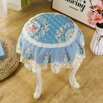 Lace makeup stool cushion round stool cushion square stool cushion piano stool cushion cloth non-slip stool cushion