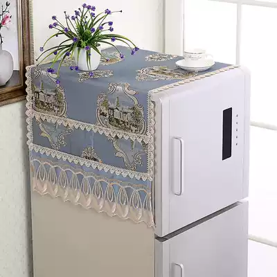 European refrigerator cover cloth dust cover refrigerator towel to double single door refrigerator cover laundry machine cover universal multi-purpose cover towel