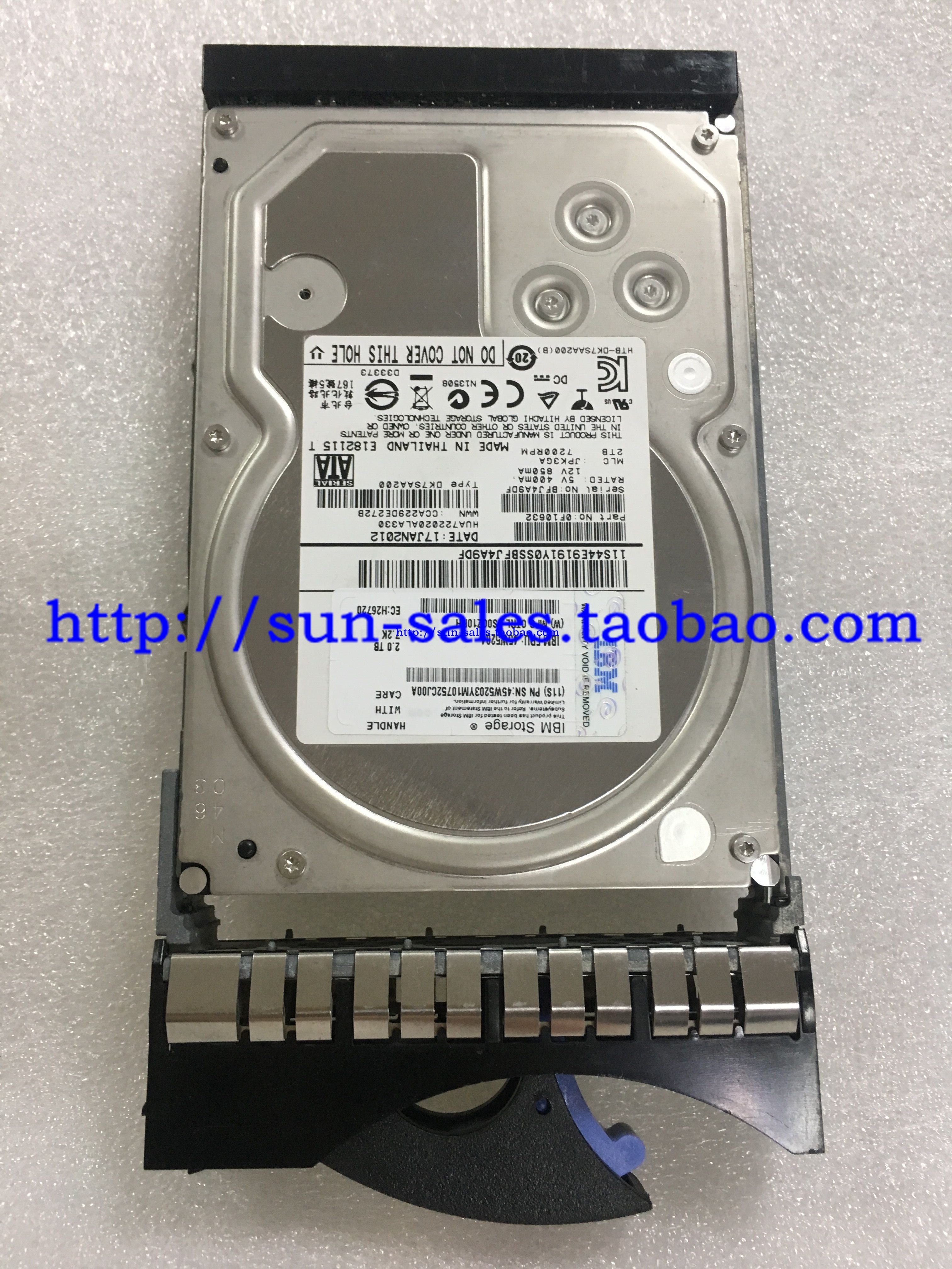IBM 2TB 7 2K 3 5 3G SATA45W5203 SATA45W5203 45W5204 44E9191 HDD harddisc spot