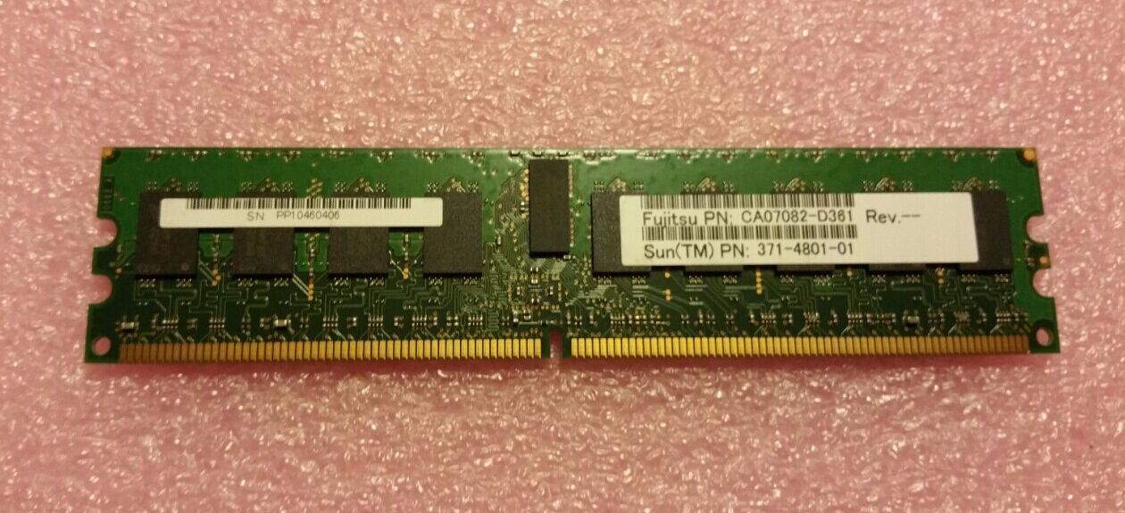 SUN 371-4801 2GB 1Rx4 PC2-5300P M3000 memory