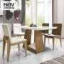Neville Nội thất hoàn chỉnh Bàn ăn và ghế kết hợp hiện đại đơn giản Phòng ăn Bàn ăn gỗ nguyên khối Bàn ăn DT008 mau giuong go dep