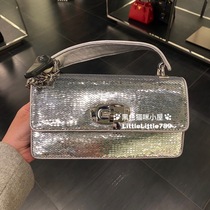 British Bicester fold Miu Miu womens sequined large two-color optional portable messenger bag original 1500 pounds