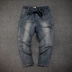 Thương hiệu thủy triều oversize lỏng chân hip hop quần jeans cỡ lớn chất béo cộng với phân bón để tăng quần dài nam áo nam đẹp Cao bồi