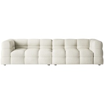 VANRANDA Nordic expression French retro - style minimalist lamb - woven fabric combination minimalist BOBA sofa designer
