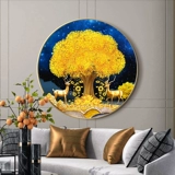 Cross -STITCH 2023 Новая линейная вышивка Гостиная Золото, полная денег и денег.