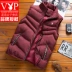 Playboy VIP xuống cotton vest nam mùa thu và mùa đông vest nam ấm áp áo khoác trẻ trung áo ghi lê Áo vest cotton