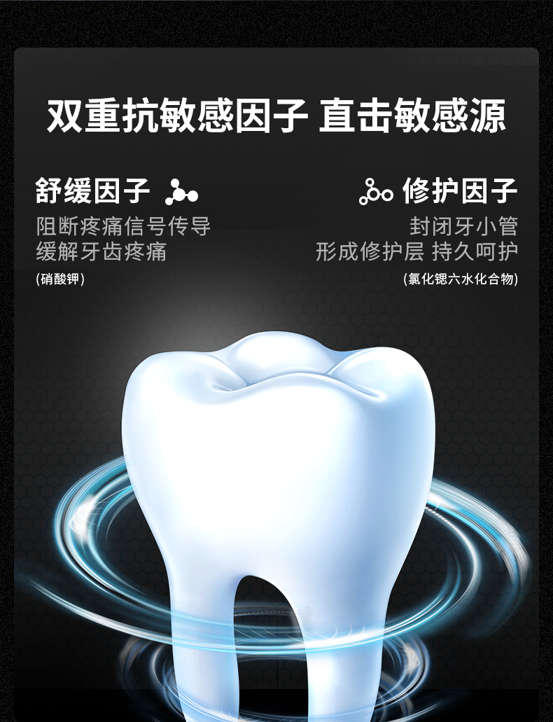 冷酸灵 泵式 双重抗敏感牙膏 130g*3支 图11