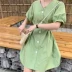 Váy xanh quả bơ 2019 phụ nữ mới mùa hè vẻ đẹp ngọt ngào matcha eo xanh siêu cổ tích khí chất cổ tích váy dài thủy triều - Sản phẩm HOT váy cho người béo Sản phẩm HOT