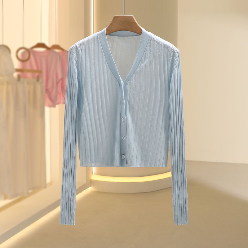 Counter Price 618【Se】100% Lyocell Youthful and Elegant Solid Color Cardigan 2026 Summer New Model for Women Counter Price 618【Se】100% Lyocell Youthful and Elegant Solid Color Cardigan 2026 Summer New Model for Women