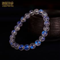 (Caran Miduo) 5A white moonlight blue moonlight Moonstone crystal bracelet hand string Moonstone pendant female