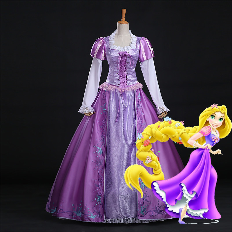 How to choose the adult version of disney princess rapunzel's tangled  rapunzel dress?
