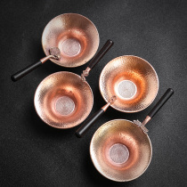 Pure copper Kung Fu tea leakage tea filter Tea filter Filter Tea filter Tea separator Tea filter Tea set accessories