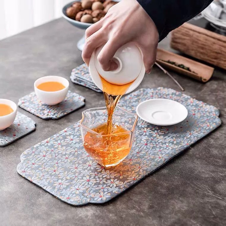 Tea Mat Chinese Scents Scents Mat mat cloth mat State Tidal Cotton Hemp Cloth Tea Table Mat Scents Mat Parsley Accessories Appliances Suit-Taobao