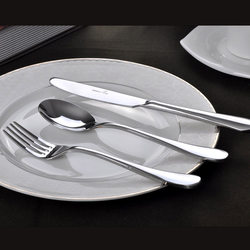 Western die knife fork spoon three -piece moral stainless steel tableware set Mainly -knife, fork cow, stealing knife, spoon restaurant hotel
