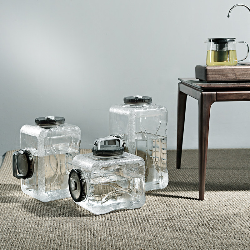 Transparent pure water mineral water removable and washable kung fu tea set barreled pumped tea brewing tea bar machine intubation dustproof bucket - Taobao