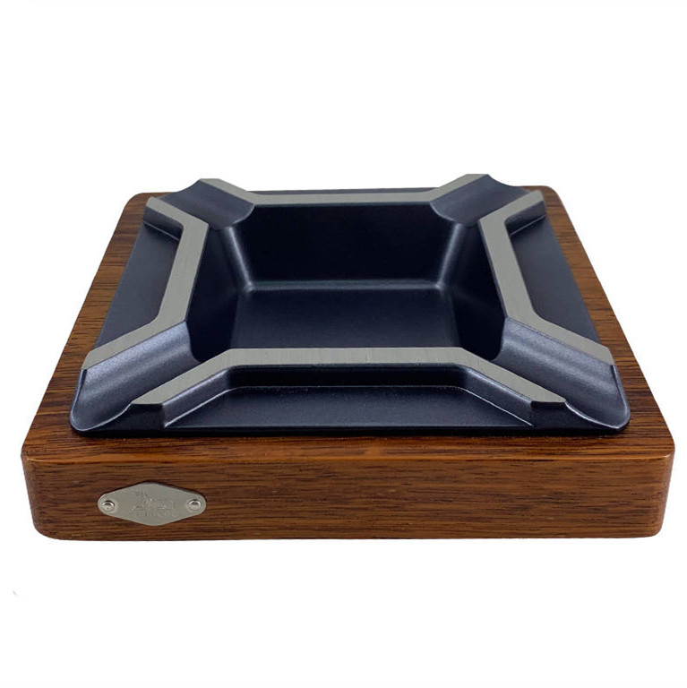 Cigar Tobacco Ashtray Chicken Wings Wood solid wood Ashtray Metal Nursery Living Room Hotel Smoke and Furnishing Big Chinese Style