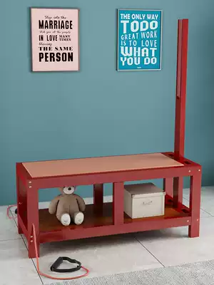 Solid wood bar stool fitness intervertebral disc rehabilitation exercise bed tension plate ligament stretch cervical spine physiotherapy chair non-folding