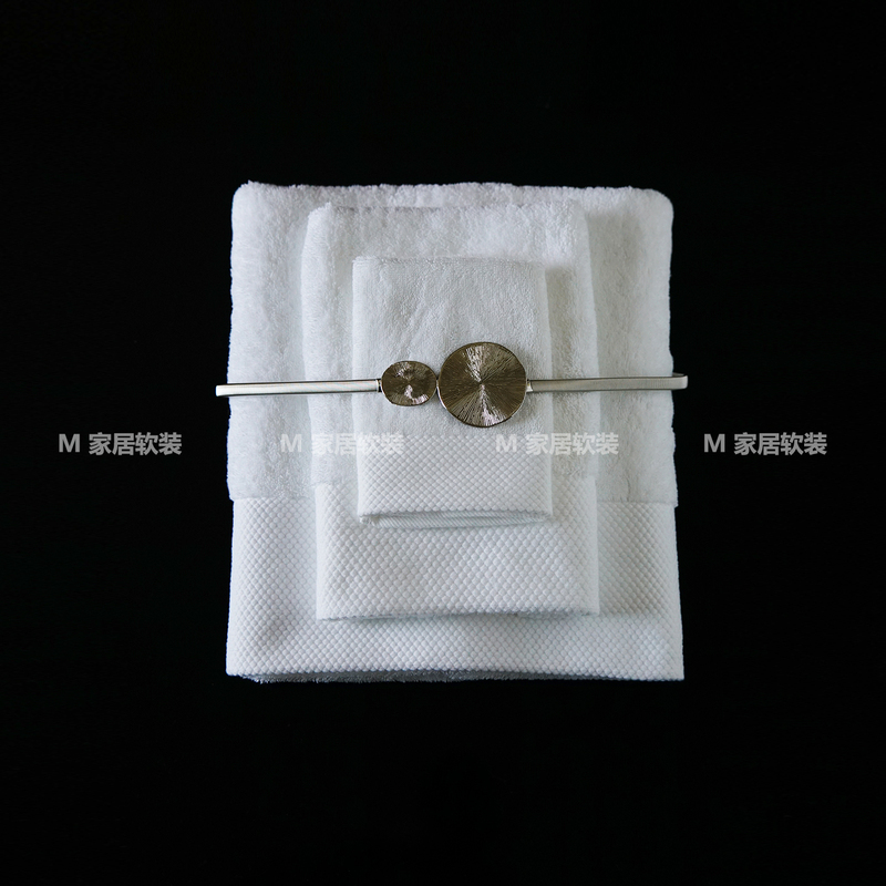 Bathroom Towel Straps, Bath Towel Clips, Square Towel Set, Hotel Model Room Bathroom Shower Room Display Soft Decorations