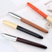 Redwood bronze red sandalwood pen celluloid bright chrome pen small beauty gift box adult writing pen custom